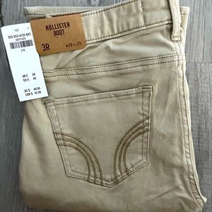 NWT Hollister khaki bootcut pants